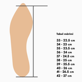 Diane Marie Balerini dama Balerini asimetrici din piele naturala bleu cu portocaliu Lainey