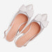 Amaris pearl white genuine leather ballerinas