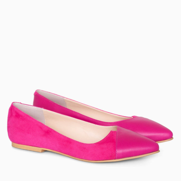 Diane Marie Balerini dama Balerini din piele naturala fuchsia Brenda