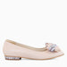 Ballet flats in nude salmon Joyride natural leather