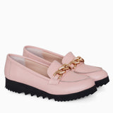 Diane Marie Balerini dama Mocasini din piele naturala roz Mollie