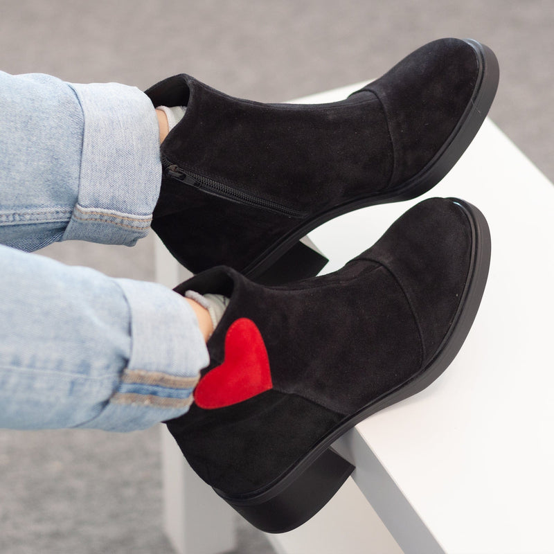 Diane Marie Bocanci dama Ghete dama din piele intoarsa neagra Blake