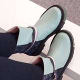 Diane Marie Bocanci dama Ghete dama din piele naturala menta cu bleumarin Mellon