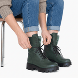 Diane Marie Bocanci dama Ghete dama din piele naturala verde Ebba