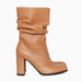 Charlotte cognac natural leather ladies' boots