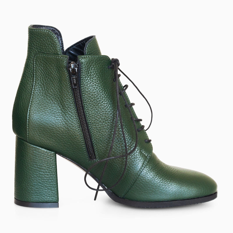 Diane Marie Ghete Dama Ghete dama cu toc din piele naturala verde Olivia