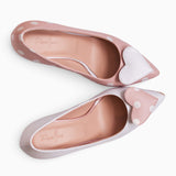 Diane Marie Pantofi Dama Pantofi asimetrici din piele naturala roz cu buline albe Anniston