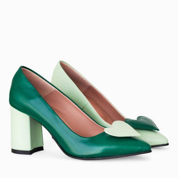 Diane Marie Pantofi Dama Pantofi asimetrici din piele naturala verde Georgia
