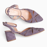 Diane Marie Pantofi Dama Pantofi cu toc comod din piele intoarsa lila Natalie