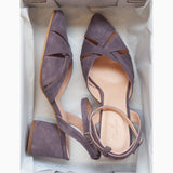 Diane Marie Pantofi Dama Pantofi cu toc comod din piele intoarsa lila Natalie