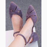 Diane Marie Pantofi Dama Pantofi cu toc comod din piele intoarsa lila Natalie