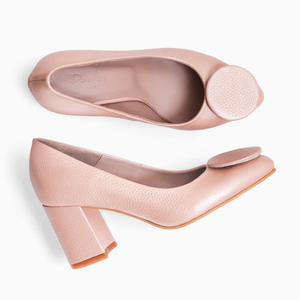 Diane Marie Pantofi Dama Pantofi dama cu toc comod din piele naturala roz Holland