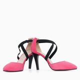 Diane Marie Pantofi Dama Stiletto decupat din piele naturala fuchsia Allegria