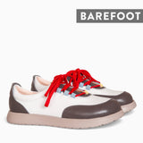 Diane Marie Pantofi sport Pantofi dama barefoot din piele naturala alb cu gri Polina