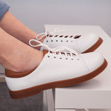 Diane Marie Pantofi sport Pantofi dama barefoot din piele naturala alba Zeana