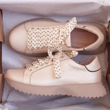 Diane Marie Pantofi sport Pantofi dama casual din piele naturala bej Happy Dots