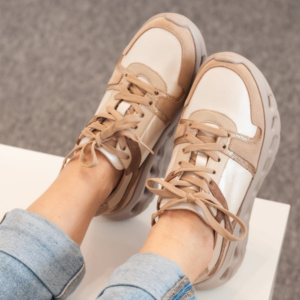 Diane Marie Pantofi sport Pantofi dama casual din piele naturala bej Kayla