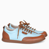 Diane Marie Pantofi sport Pantofi dama din piele naturala bleu cu maro Nolan