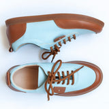 Diane Marie Pantofi sport Pantofi dama din piele naturala bleu cu maro Nolan
