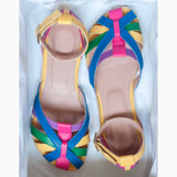 Diane Marie Sandale dama Sandale cu talpa joasa din piele naturala Rainbow