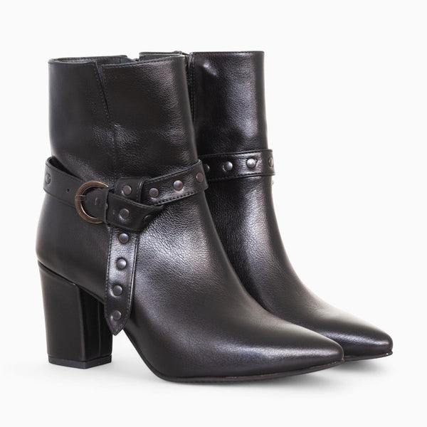 Diane Marie Shoes Botine dama din piele naturala neagra Carlyle