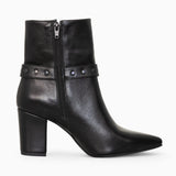 Diane Marie Shoes Botine dama din piele naturala neagra Carlyle