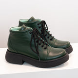 Diane Marie Shoes Ghete dama din piele naturala verde Kirsty