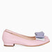Lexie powder pink natural leather ballet flats