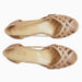 Ava pink natural leather sandals with a low sole