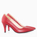 Comfortable red Bridget natural leather stilettos