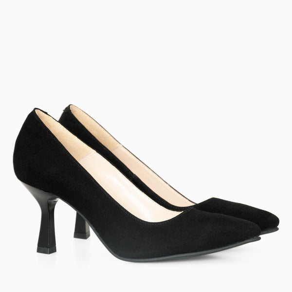 Diane Marie Pantofi Dama Stiletto cu toc comod din piele naturala neagra Mabel