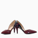 Diane Marie Pantofi Dama Stiletto decupat din piele naturala bordo Billie