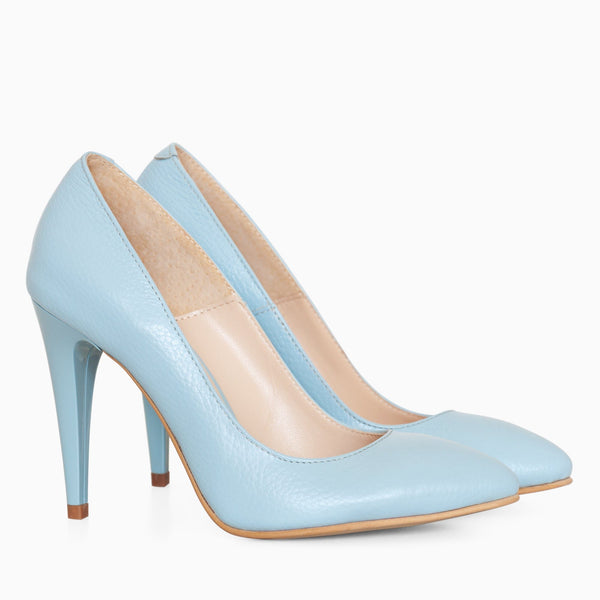 Diane Marie Pantofi Dama Stiletto somon din piele naturala bleu Palermo