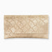 Envelope made of natural leather with golden snake print 